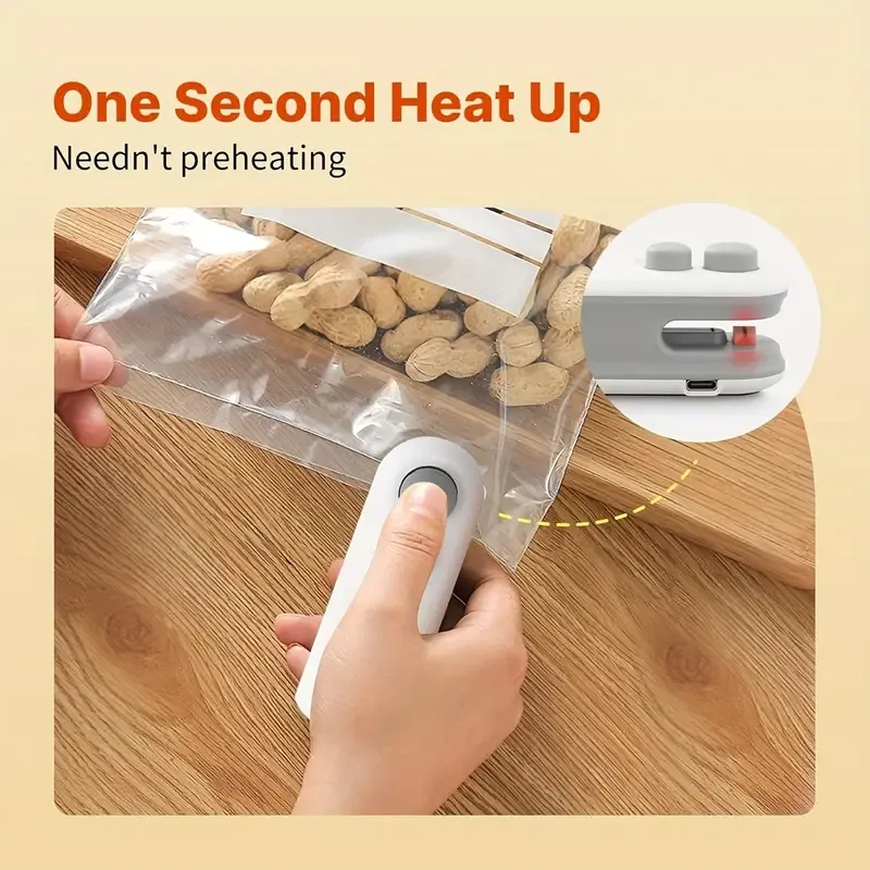 💥Small 2-in-1 Rechargeable Magnetic Snack Sealer  Mini Sealing Machine
