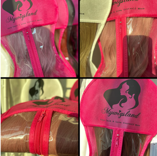 🔥Take one shot, get three🔥New Design Hourglass-Shaped Wig Storage Bag with Hanger