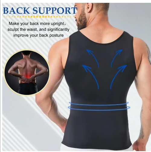 Men's Compression Vest Size fits 100-160 Color Black