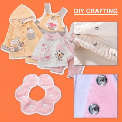 Metal Snap Buttons with Fastener Pliers Tool Kit