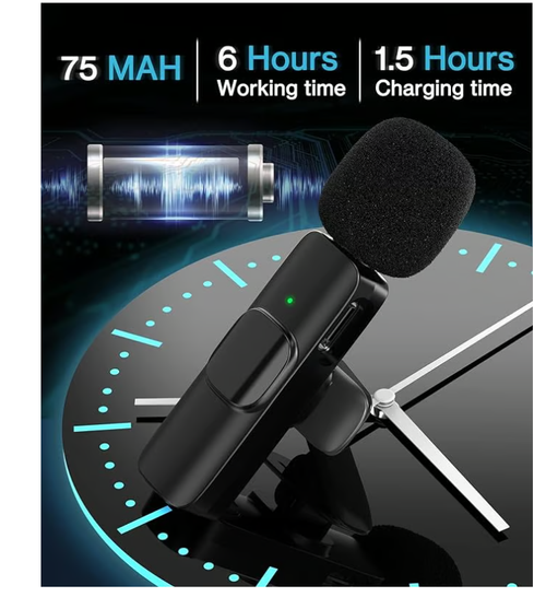 🔥Hot Sale🔥Mini Wireless Clip-on Microphone