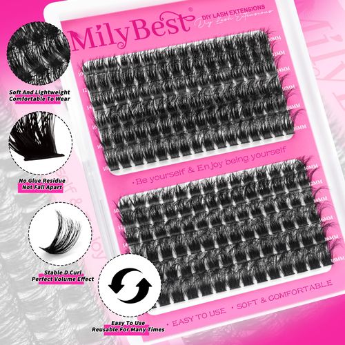 Manga Lash Clusters Kit 100D 13-19MM