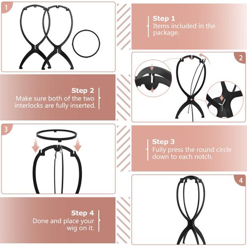 Buy two get one free!3PCS Collapsible Wig Stand For Women