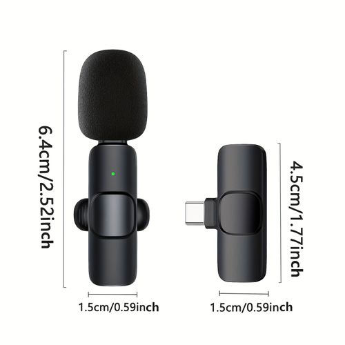 🔥New 2PCS Wireless Lavalier Microphone for iphone & Type-c