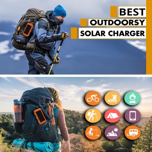 📢🔥Hot Sale🔥Waterproof Solar Power Bank