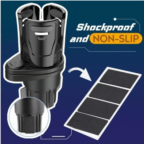 Dual Cup Holder Expander for Car, 2-in-1 Multifunction Car Drink Expander Adapter