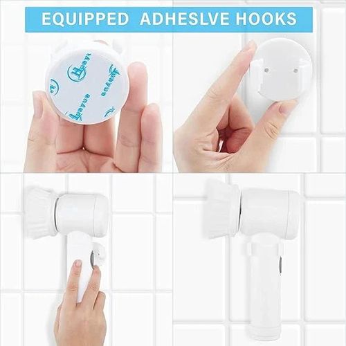 5-in-1 Spin Brush | For Tiles, Corners & More | Daily Cleaning