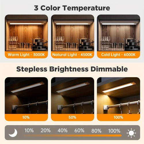 66LED Rechargeable Motion Sensor Under Cabinet Lights