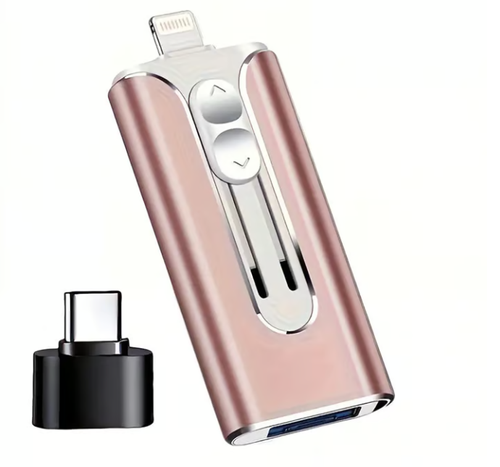 128G ！！Micro USB + 8 Pin + USB 3.0 3 in 1 Mobile Phone Computer U-Disk