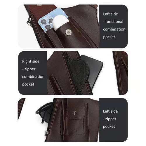 ⚡50% off for a limited time: Premium Leather Adjustable Underarm Shoulder Bag for Men & Women