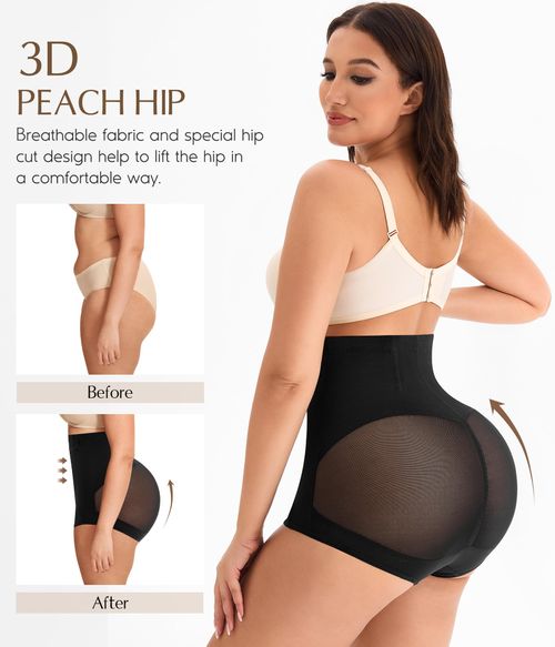 👙1pc Seamless Postpartum High Waisted Abdomen Shaping Butt Lifting Panties With Front Hook Closure