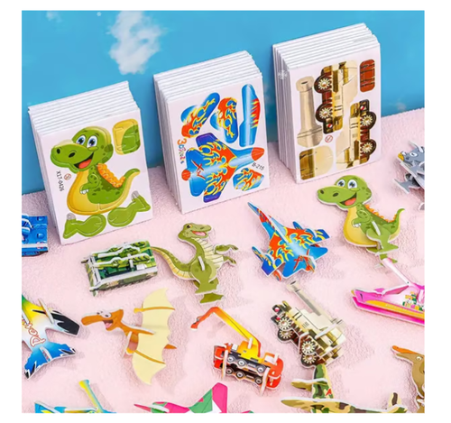 🦖🦁🐜Animal Paradise Kit (75pcs)🦖Educational 3D Cartoon Puzzle