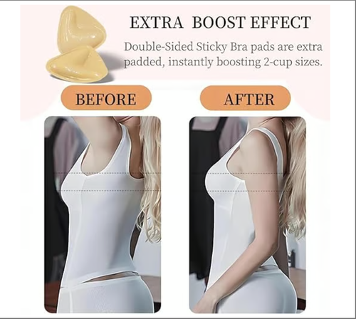 🔥Last Day 40% OFF🔥Sticky Bra Inserts - Washable & Reusable, Instant Lift🔥(Latex-free and Allergy-friendly)