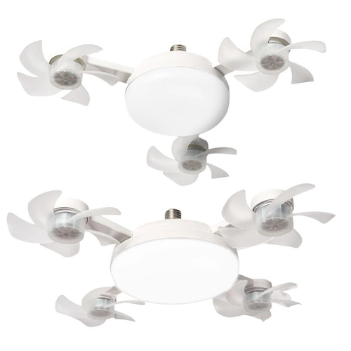 2 In 1 Hanging Fan with LED Lantern