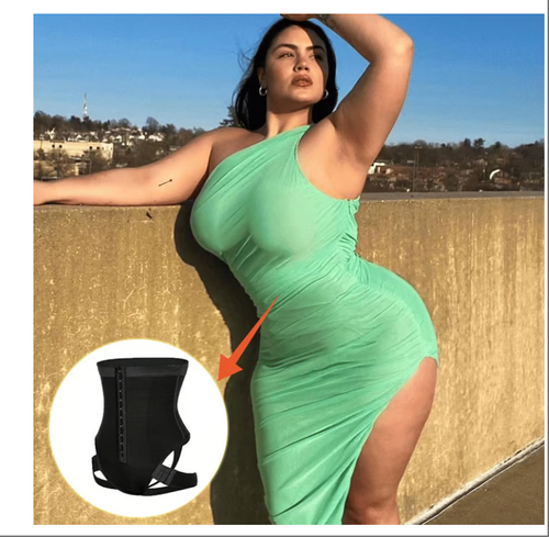🔥49% OFF 💕Cuff tummy trainer**Femme Exceptional Shapewear color：black size： XXL