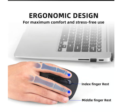 Ergonomic Vertical Wireless Mouse