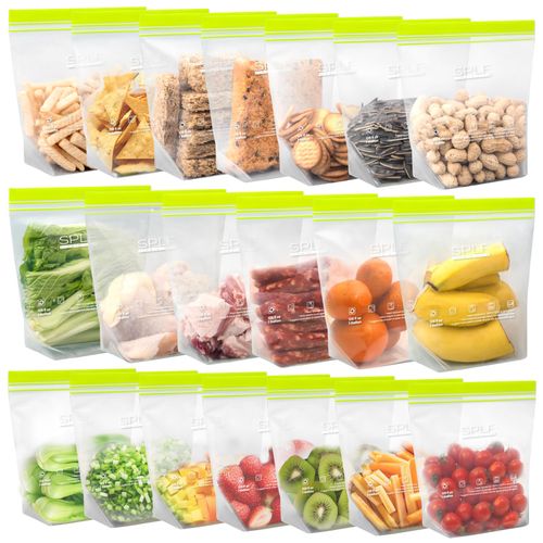 🔥50 off% 20 Pack Reusable Gallon Freezer Bags