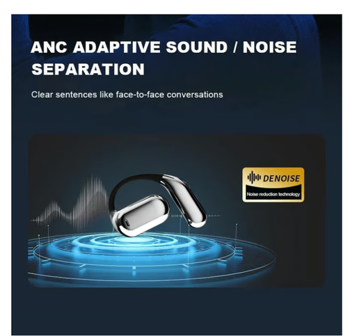 True Powerful Bluetooth 5.4 Open Ear Earbuds, IPX5 Waterproof
