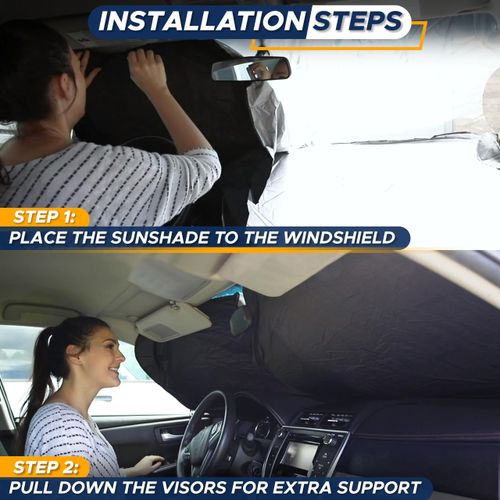 50% off Car Windshield Sun Shade | Blocks 99% Heat & Keeps Interior Cool