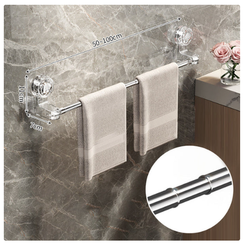 ✨Limited time offer Buy one get one free✨Adjustable suction cup towel bar