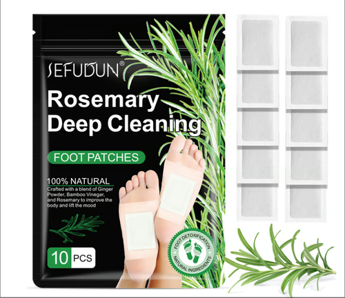 🎍🫚Natural Bamboo Charcoal, Ginger and Vinegar Detox Foot Patches✨Buy3 save 5