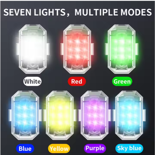 7 Colors Led Aircraft Strobe Lights M3 Airplane Flash Lights Drone Lights Show Motorcycle Lamp👀😛