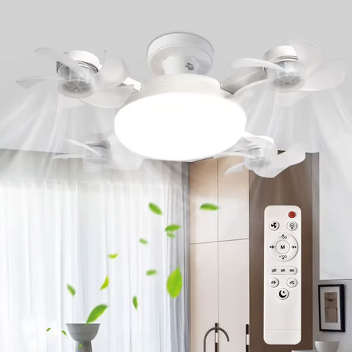 2 In 1 Hanging Fan with LED Lantern