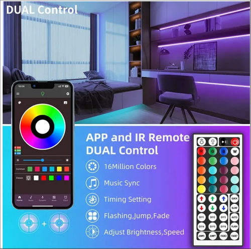 LED Multi-color Flash strip (10m)