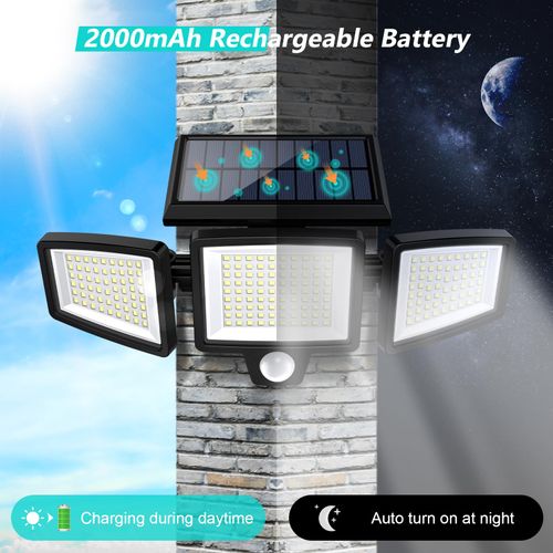 LED Solar Outdoor Lights 2500LM
