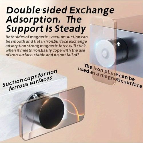🎁 50% off Vacuum Suction Magnetic Phone Stand