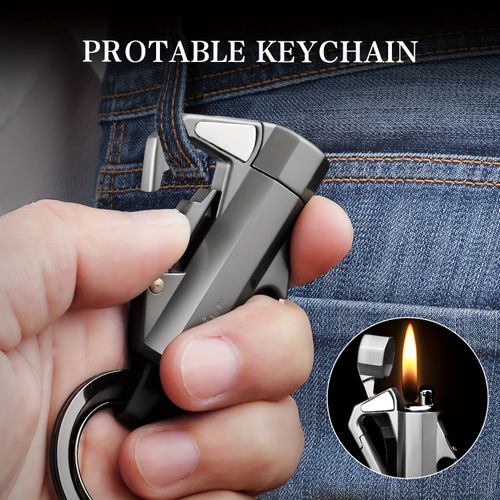 💥Permanent Match Infinity Lighter with Multitool Keychain Bottle Opener