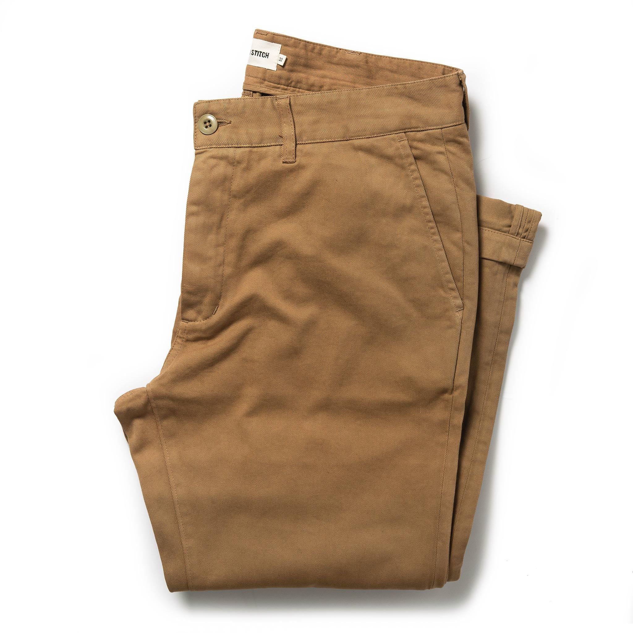 Ewwsr Slim Foundation Pant in Organic British Khaki