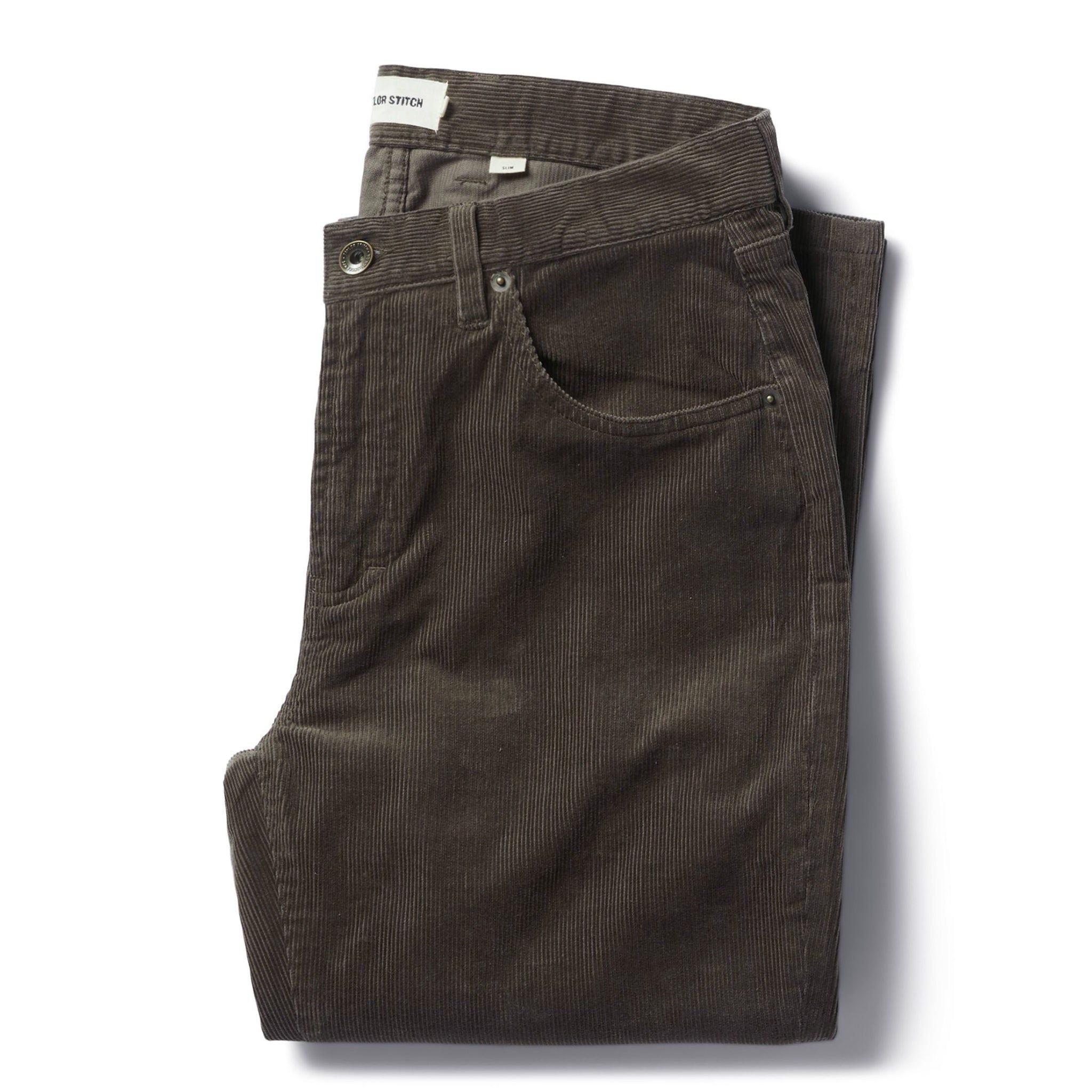 Ewwsr Slim All Day Pant in Walnut Cord