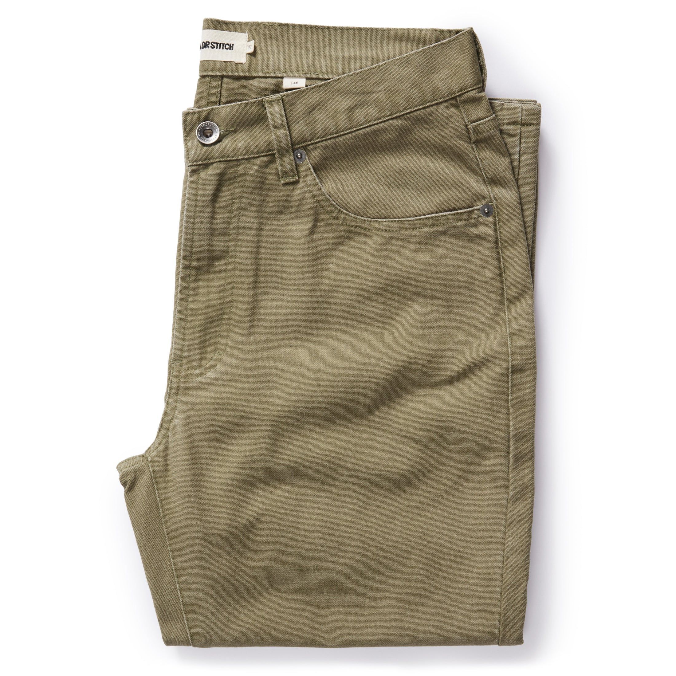 Ewwsr Slim All Day Pant in Arid Eucalyptus Canvas