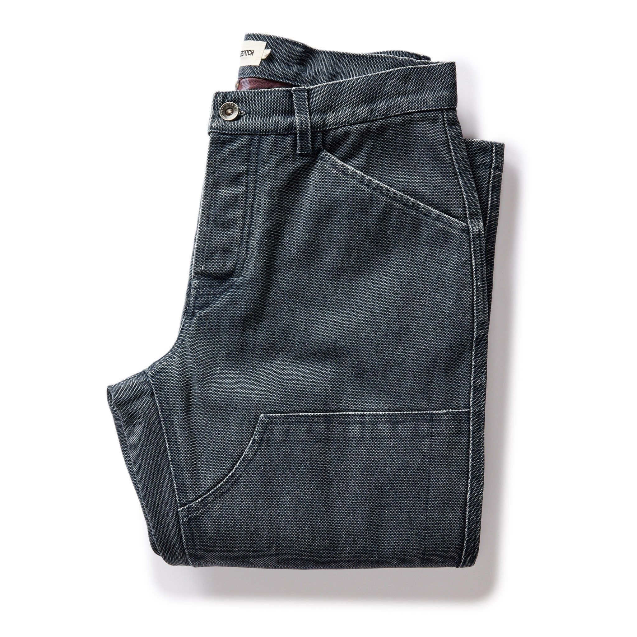 Ewwsr Lined Chore Pant in Navy Chipped Canvas