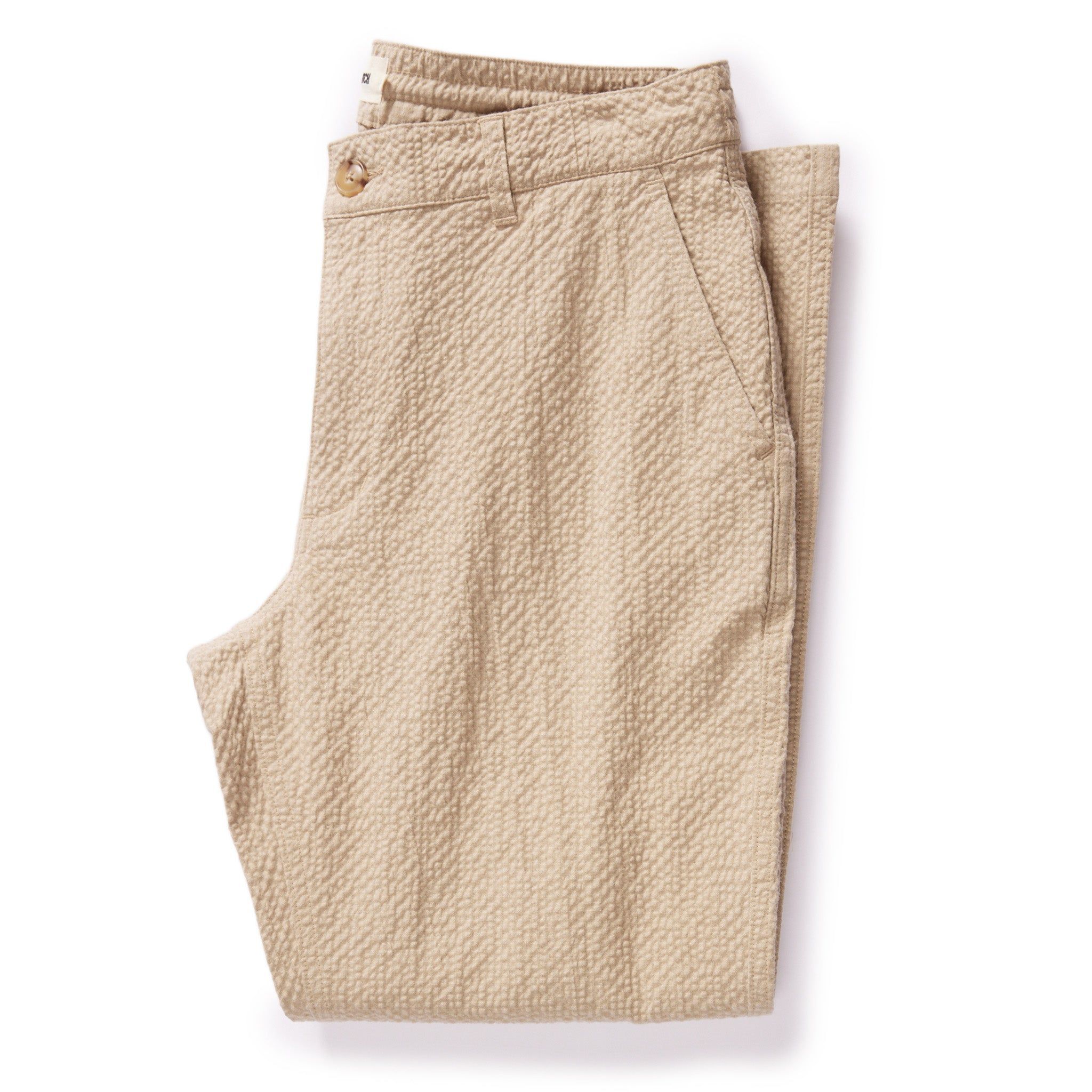 Ewwsr Easy Pant in Heather Oat Seersucker