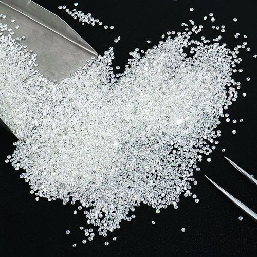 Wholesale Melee Moissanite Diamonds 0.5-2.0mm VVS1 White DEF Round Cut Melee Size Moissanite for Fine Jewelry Making