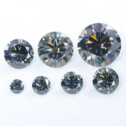 Xingyuegem Supplier Custom Wholesale round pear shape gray color gra certificate vvs mossanite moissanite diamond loose stones