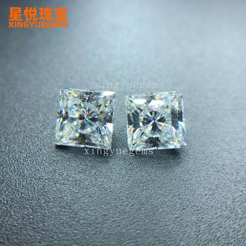 Xingyue Excellent Gemstones VVS Princess & Square Cut Loose Moissanite  D color Synthetic Diamond Moissanite for Jewelry