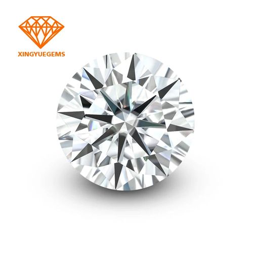 XINGYUE High quality vvs clarity 2ct  moissanite Diamonds 8mm round moissanite gemstone for fashion jewelry