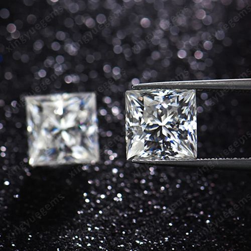 Xingyue gems  D color VVS  Square shape Princess cut Moissanite Price Per Carat