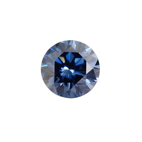 Blue color Moissanite Diamond Cheap Round Shape Moissanite Wholesale Price