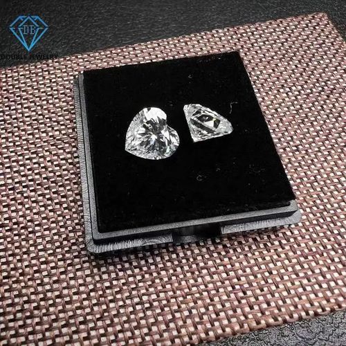 Double Jewelry 10*10mm Wholesale Heart Jewelry Heart Cut Moissanite Gem Loose Diamond With Gra Certificate