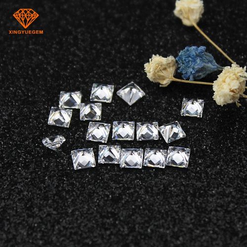 Wholesale  Loose Moissanite Stones Square Shape Princess Cut Gemstone Loose  High Quality  Moissanite