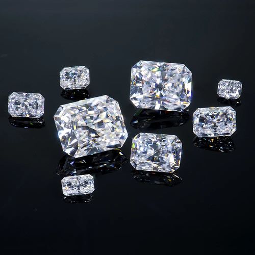 Hot Selling Lab Created Loose Stones Radiant Shape DEF VVS1 Moissanite Diamond with GRA Certificate for Making Ring