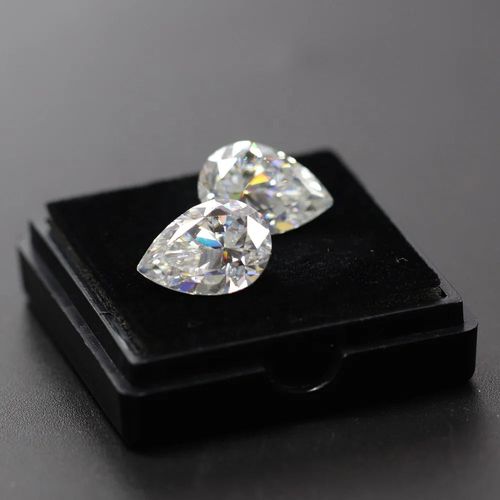 VVS moissanite diamonds wholesale with GRA Certificate pear faceted cut D color 9.5 hardness moissanite loose diamond