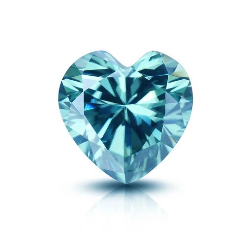 Certificate Heart Cut Diamond Price Per Carat Wholesale Blue Moissanites Used for 14K/18K Gold Moissanites Ring