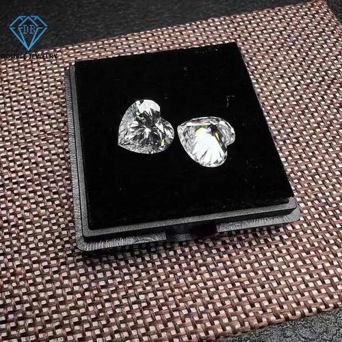 Double Jewelry 10*10mm Lab Grown Heart Shape Moissanite Loose Diamond Gra Moissanite Stone Gems