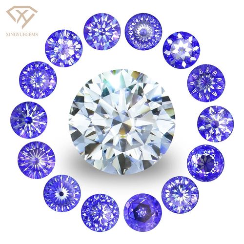 Xingyue Unique Design Synthetic Loose Stones 1ct 6.5mm Portuguese Rose Old European Fancy cut Moissanite with GRA Certificate