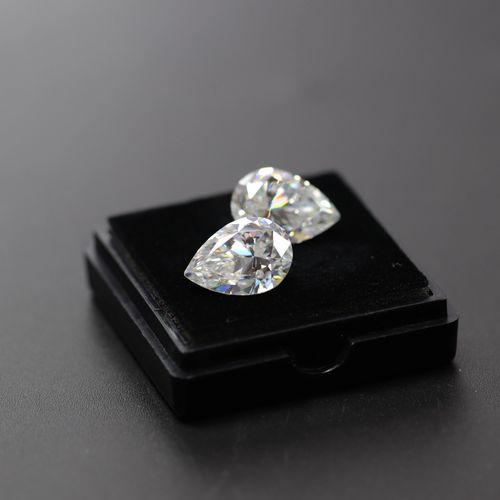 Pear shape moissanite VVS D GH pear fancy diamond cut moissanite loose gemstone 1ct/2ct/3ct/5ct